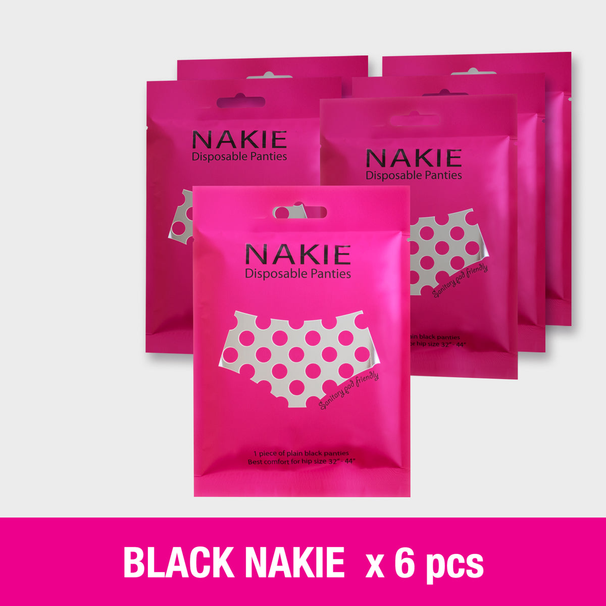 NAKIE ชุด 6 ชิ้น (BLACK)
