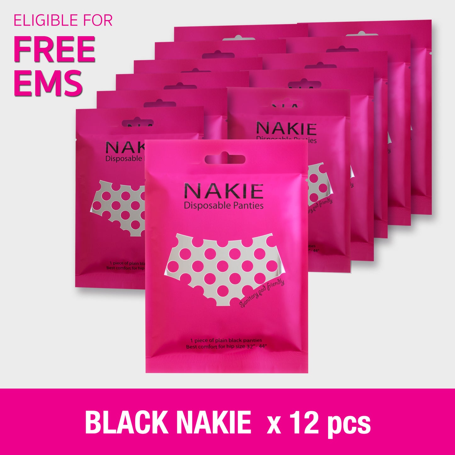 NAKIE ชุด 12 ชิ้น (BLACK) (จัดส่งฟรี)